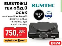 KUMTEL ELEKTRİKLİ TEK GÖZLÜ OCAK